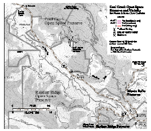 Map of Coal Creek Preserve - Click for larger version