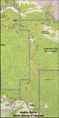 Map of Rhus Ridge and Black Mountain--click for full size image