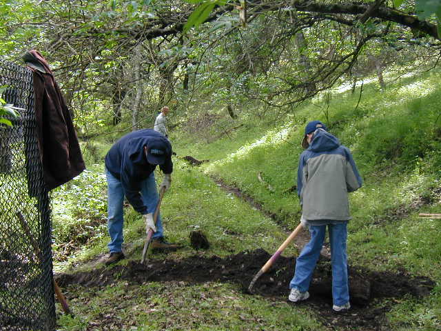 Randy and Robert on the trail closure crew