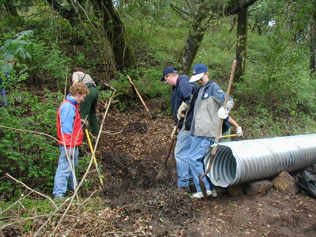 Jonah, Randy and Robert - culvert preparation