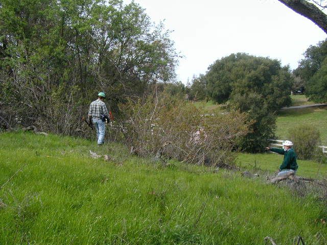 Dave C. and John at the upper turn