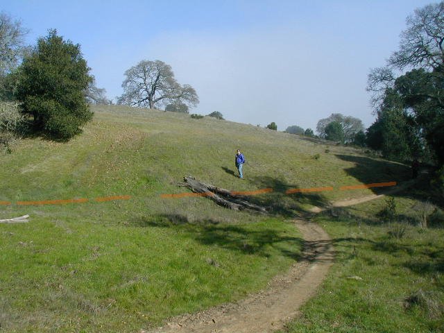 Lower junction with existing trail